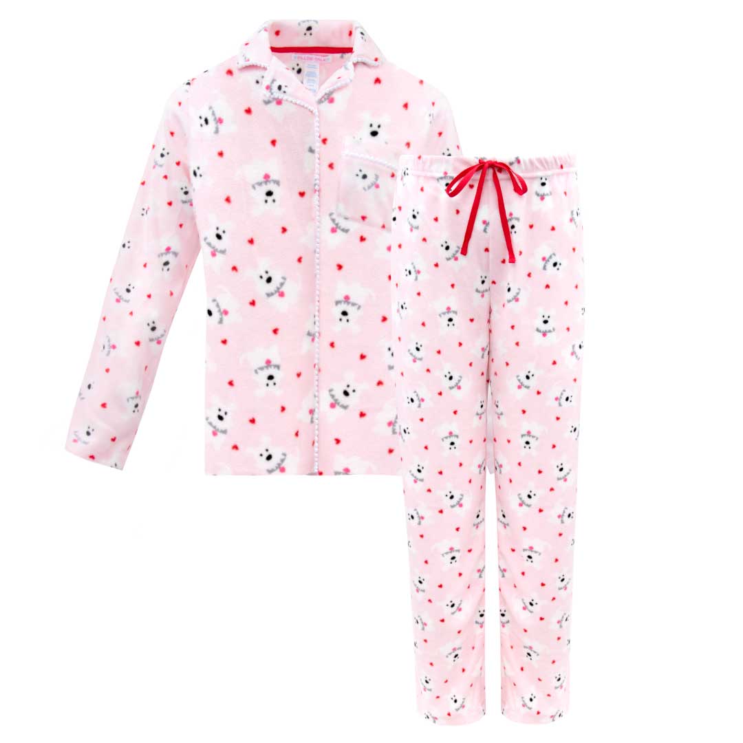 René Rofé Microfleece pigiama bottoni orsi blu M