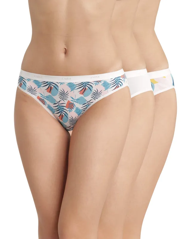 DIM Les Pockets slip donna 3 pezzi cotone multicolore