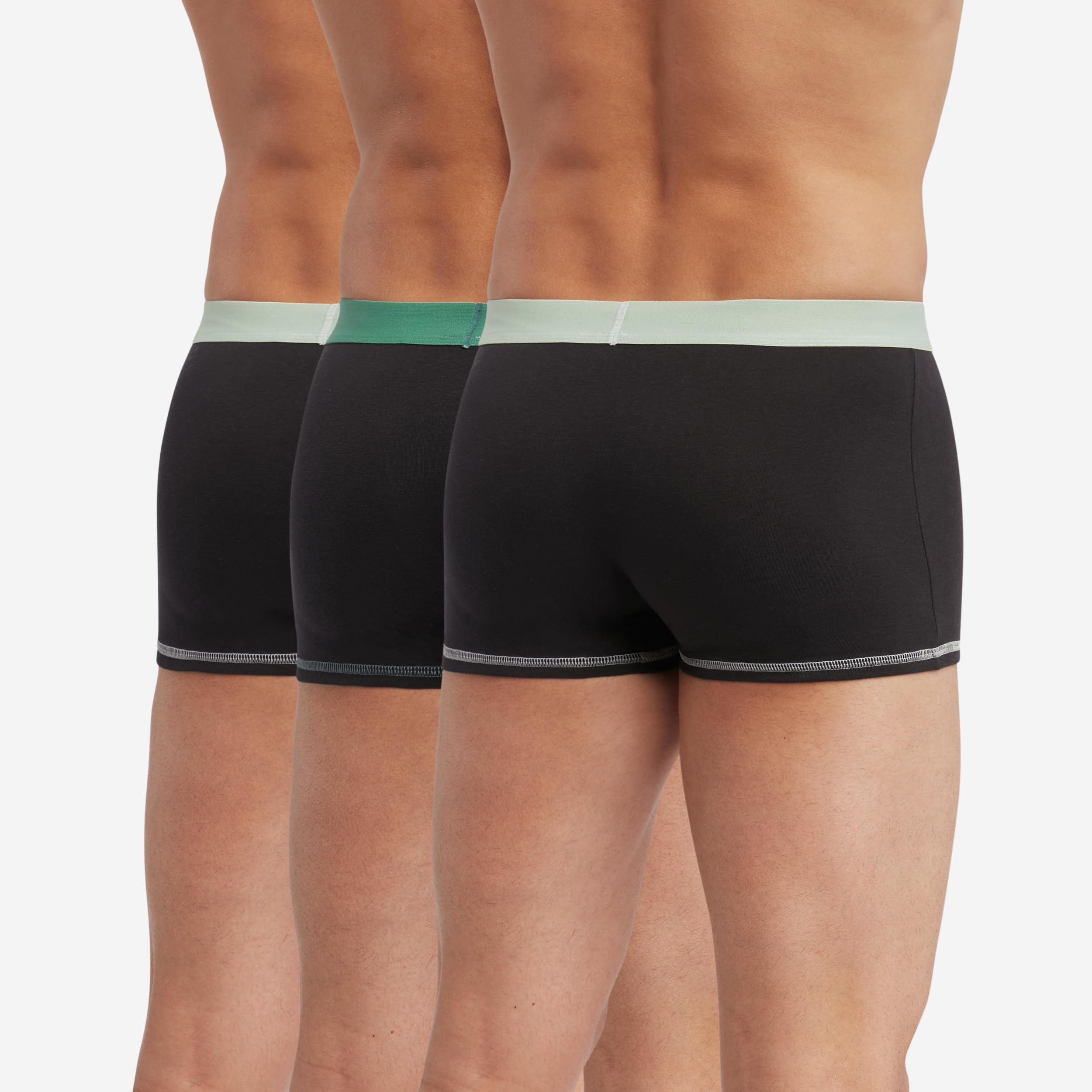 DIM Mix and Colors Boxer Uomo x3 Nero Verde cotone