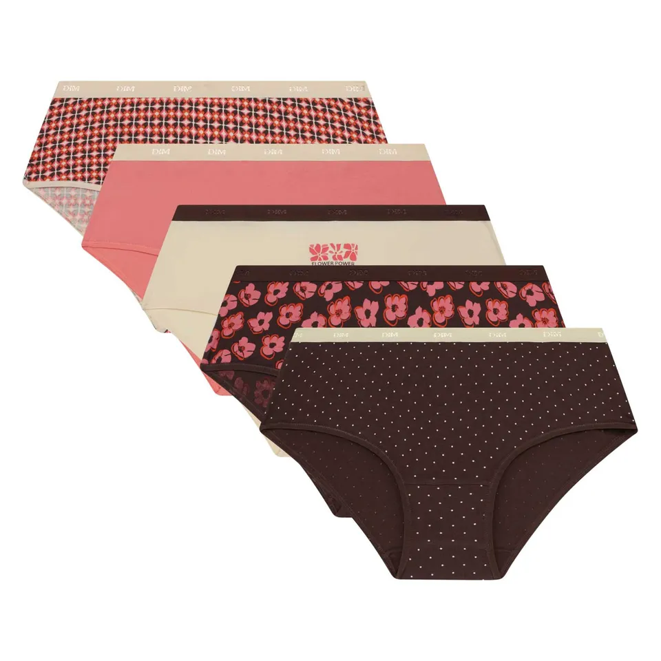 DIM Les Pockets Boxer Donna x5 in Cotone Elasticizzato