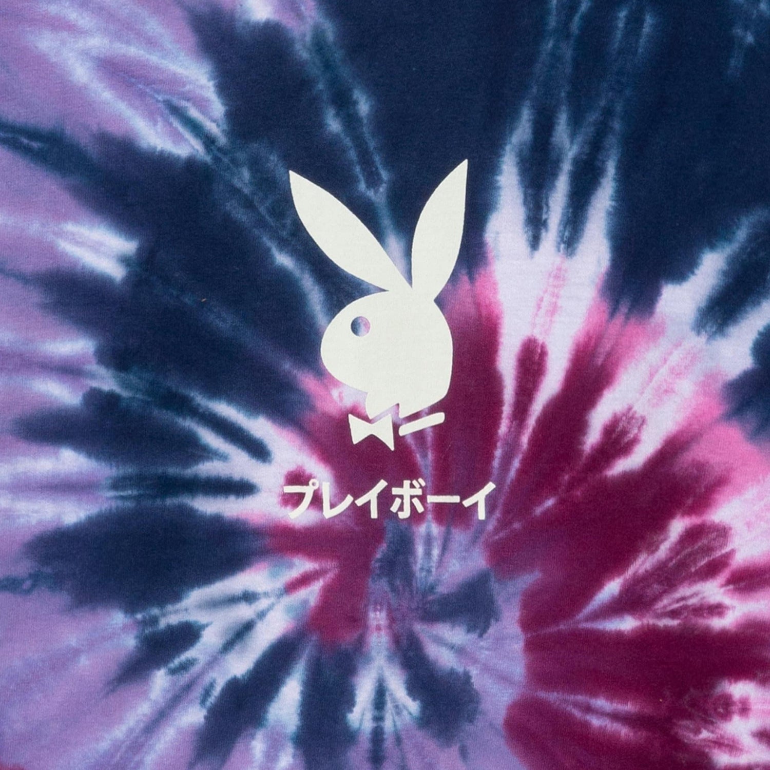 Playboy Ace of Spades T-Shirt tie-dye viola cotone