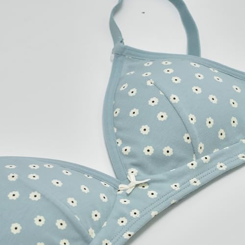 DIM Les Pockets reggiseno ragazza triangolo blu 00A cotone