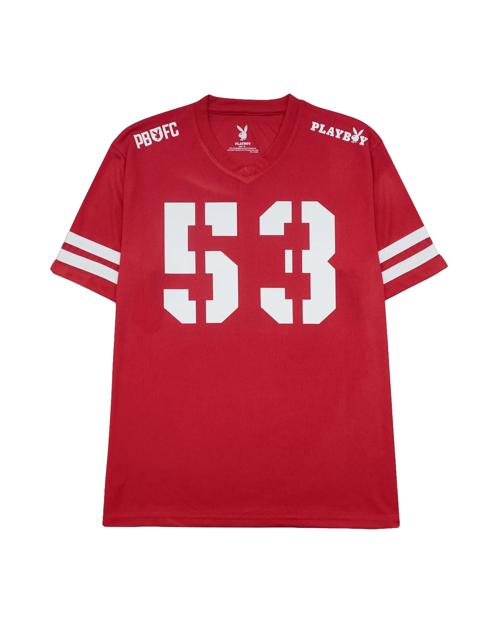 Playboy Varsity 53 maglia jersey rossa poliestere