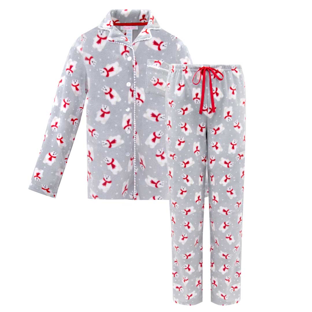 René Rofé Microfleece pigiama bottoni orsi blu M