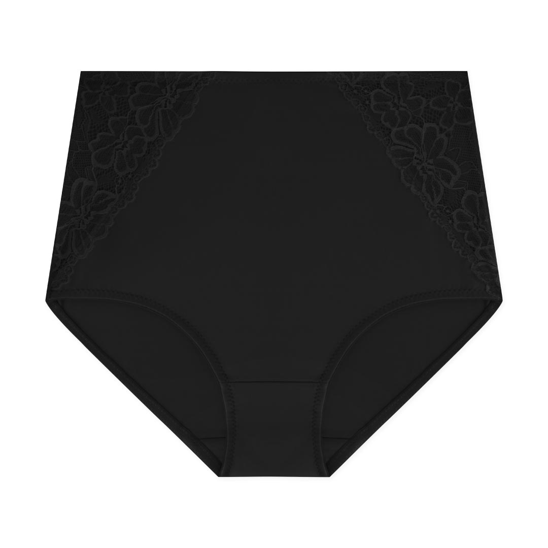 René Rofé Shaping slip guaina pizzo 3 pack nero