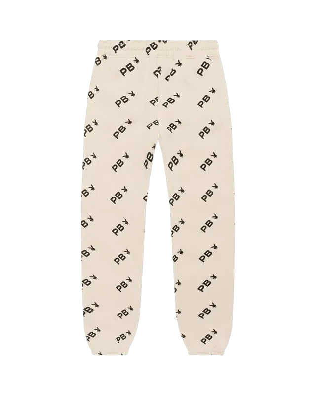 Playboy All Over Print joggers donna pietra