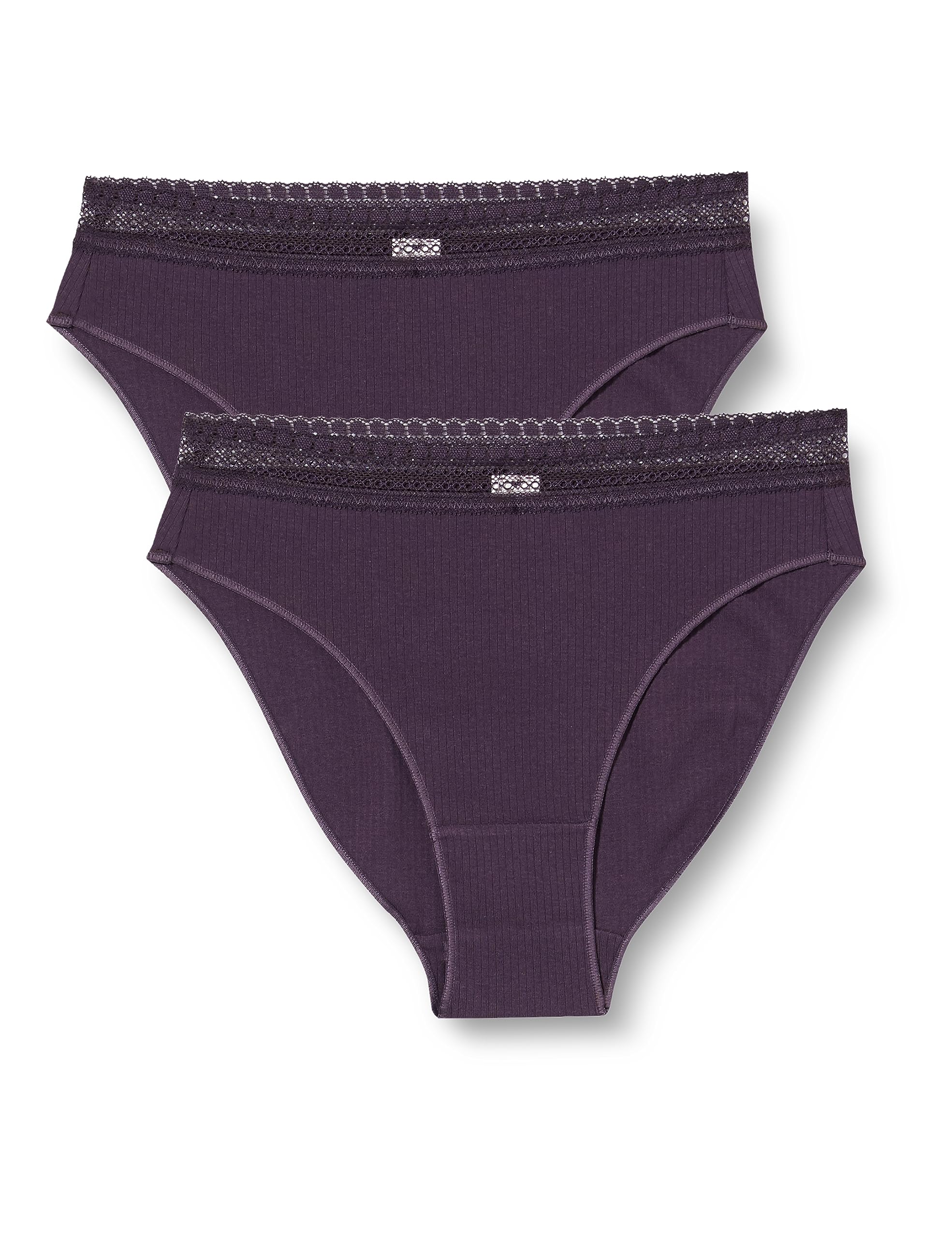 sloggi Go Ribbed Tai slip donna pacco da 2 costa elasticizzata