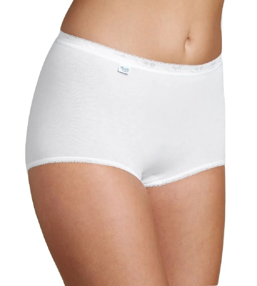 sloggi Basic+ Maxi slip donna x4 bianco cotone