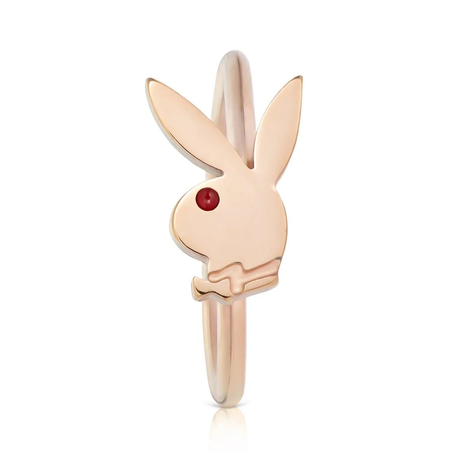 Playboy Rabbit Head anello naso acciaio