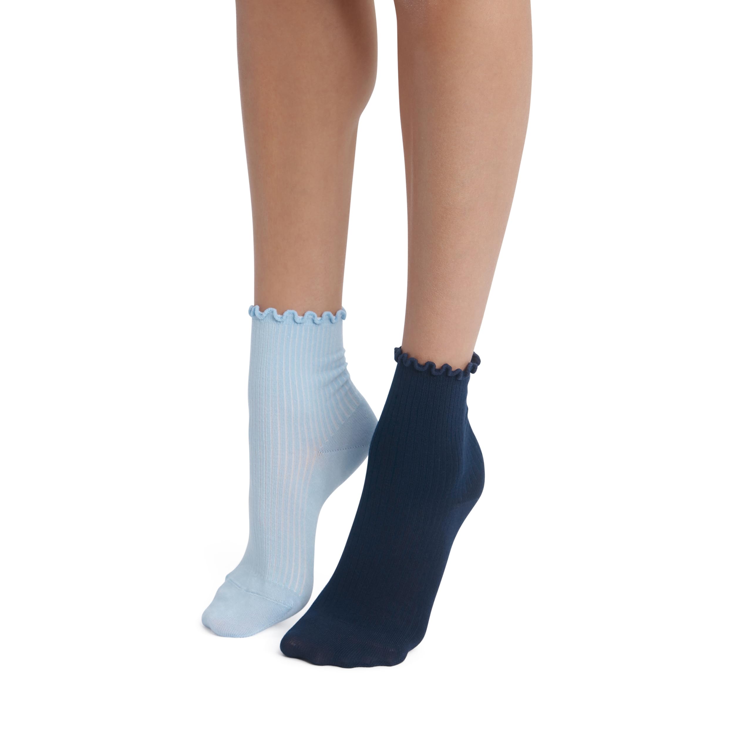 DIM Modal Volant calzini donna x2 morbidi