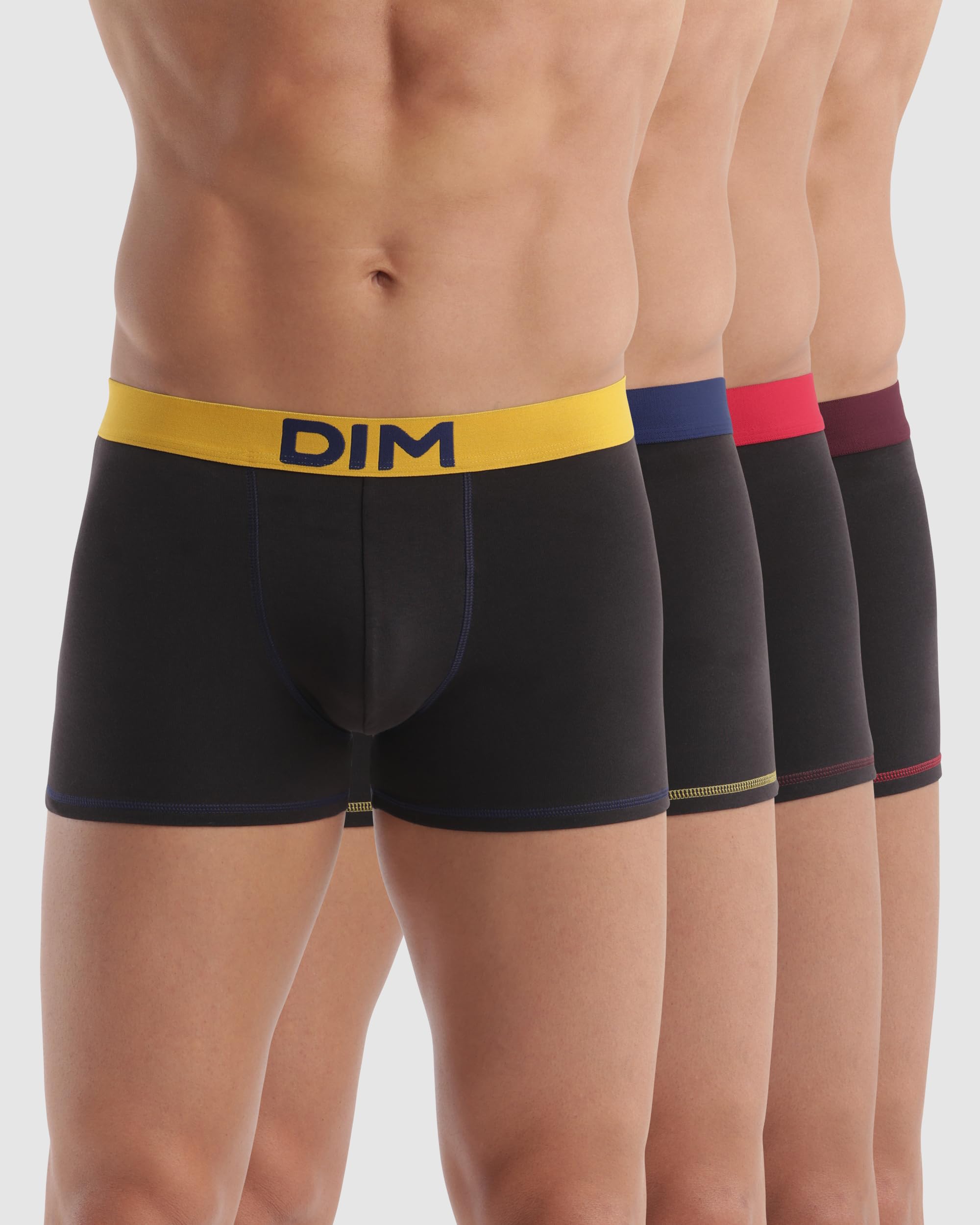 DIM Mix Colors Boxer Uomo 4 Pezzi Cotone Elastico