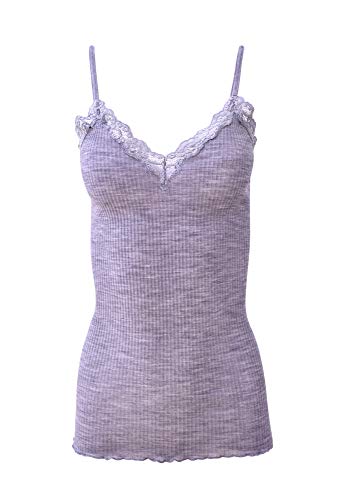 Egi canotta donna lana seta L-XL con pizzo