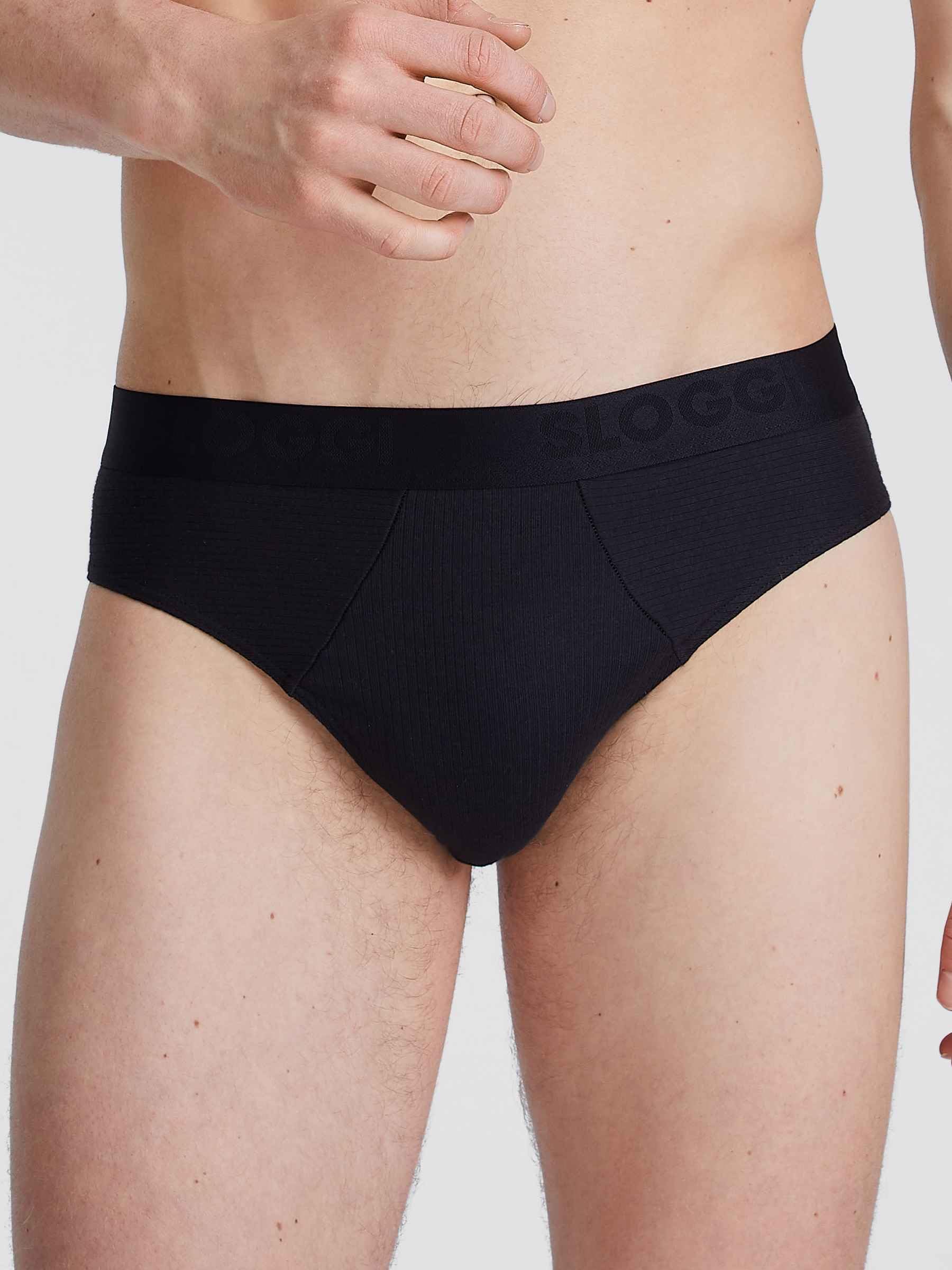 sloggi Free Evolve Slip Uomo Nero Cotone x2