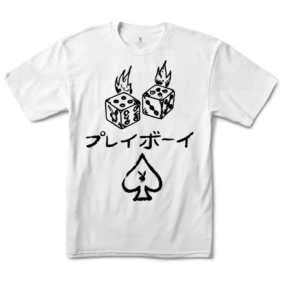 Playboy Stacked Tee t-shirt sabbia cotone