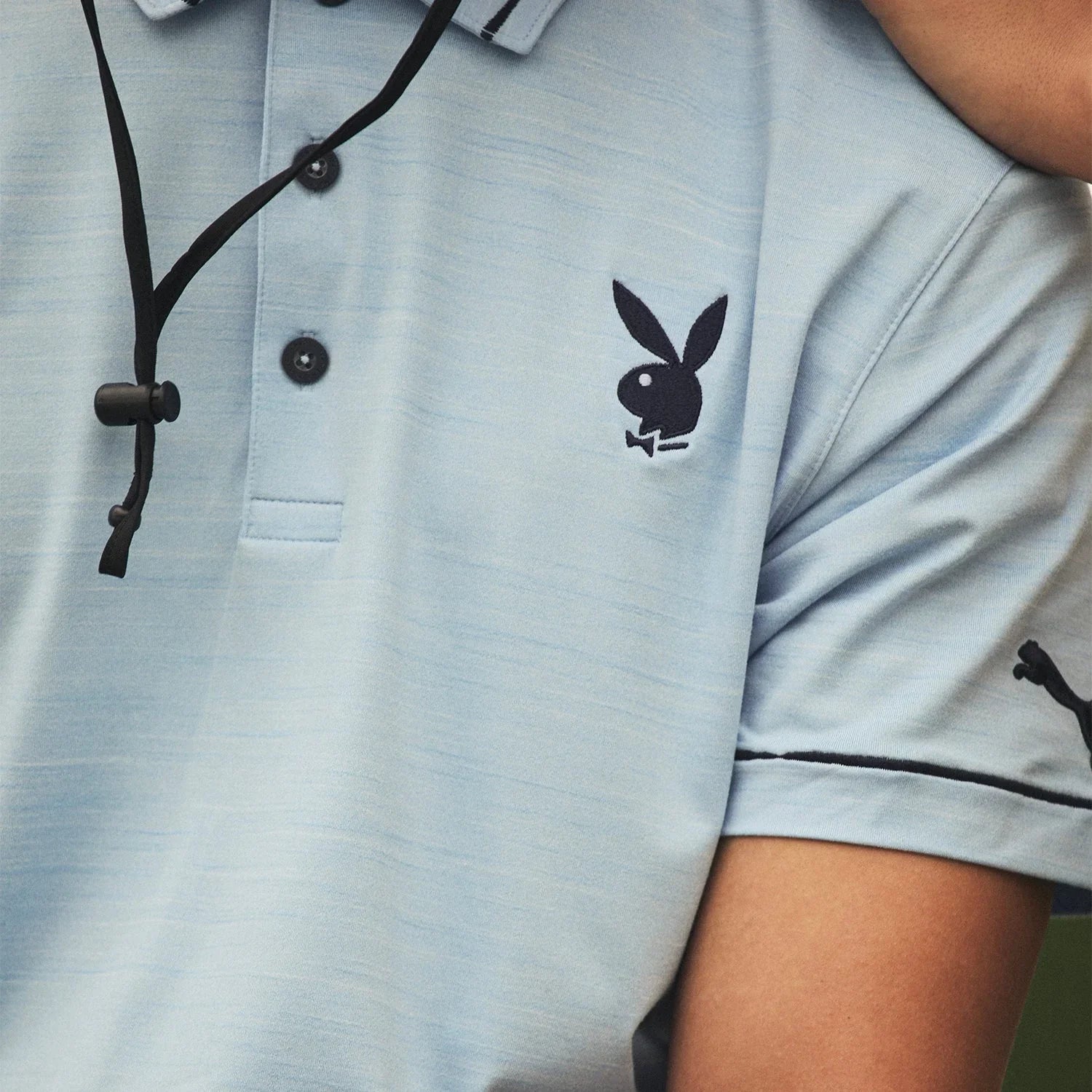 Playboy Puma Golf Monarch polo uomo blu elasticizzata