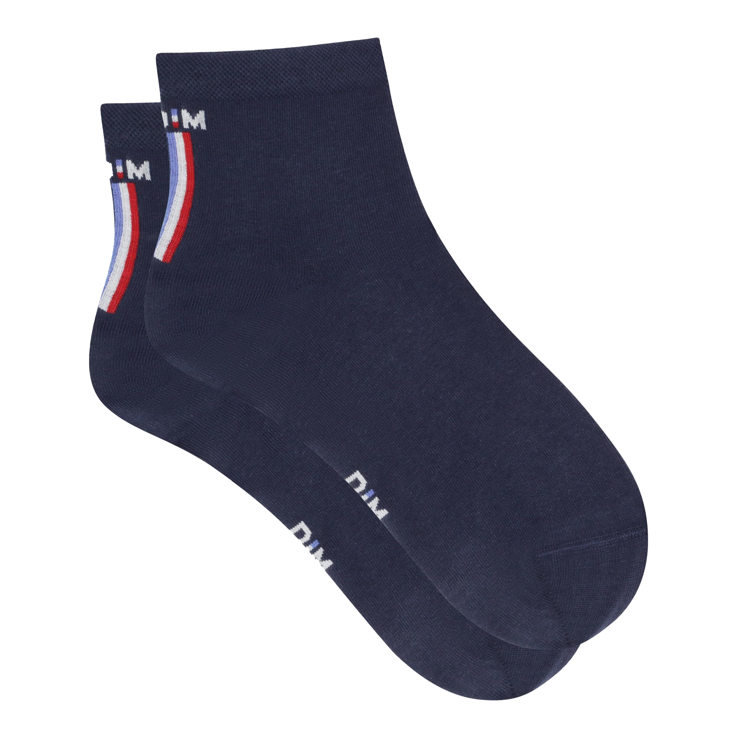 DIM Made in France Bandiera Calzini Rossi Cotone
