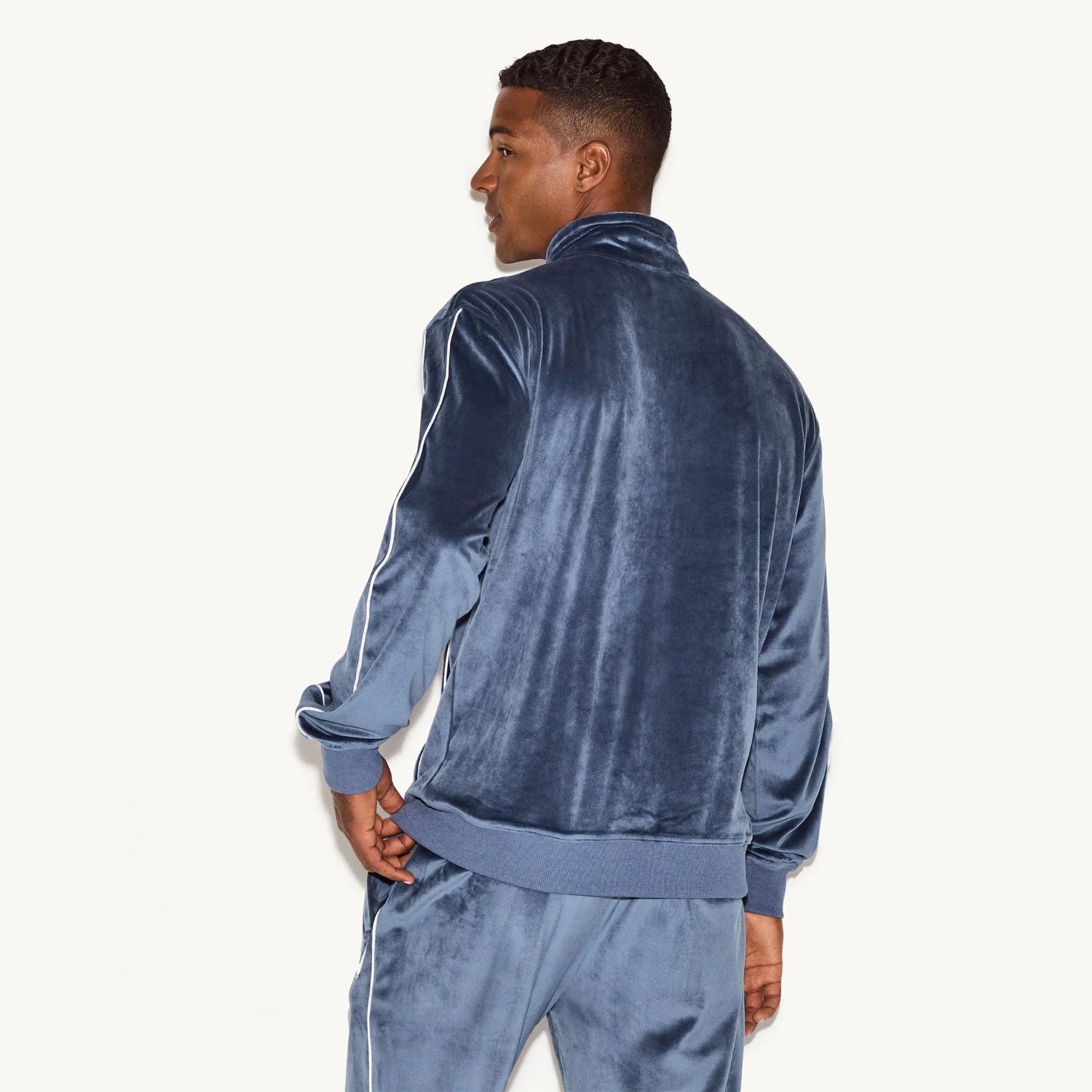 Playboy Velour Pant pantalone tuta uomo nero velluto morbido