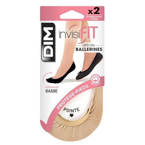DIM Invisifit salvapiedi donna rosa 2 paia cotone