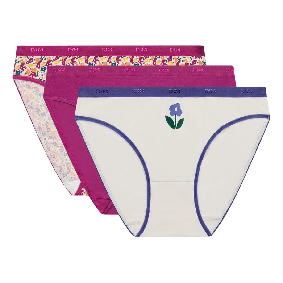 DIM Pockets slip donna cotone x3 noir marron creme