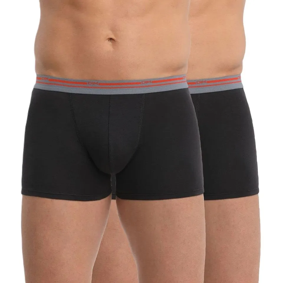 DIM Stretch Cotton Comfort boxer uomo x4 neri XL cotone
