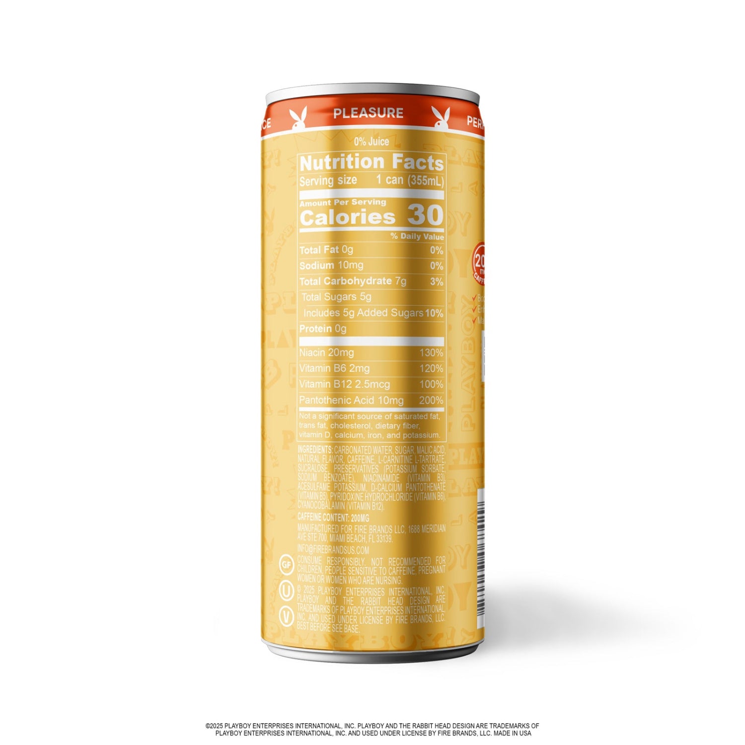 Playboy Tropic Passion energy drink ananas 12 lattine 200 mg