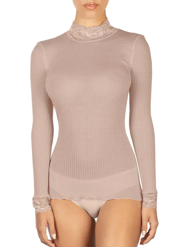 Egi Art. 304 Lupetto Donna Rosa Antico con Pizzo