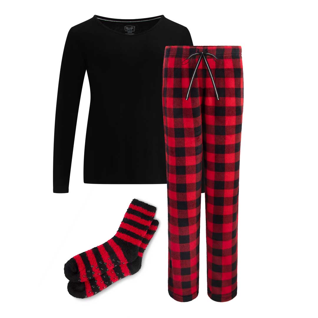 René Rofé Christmas pigiama natalizio 3 pezzi renne rosse M
