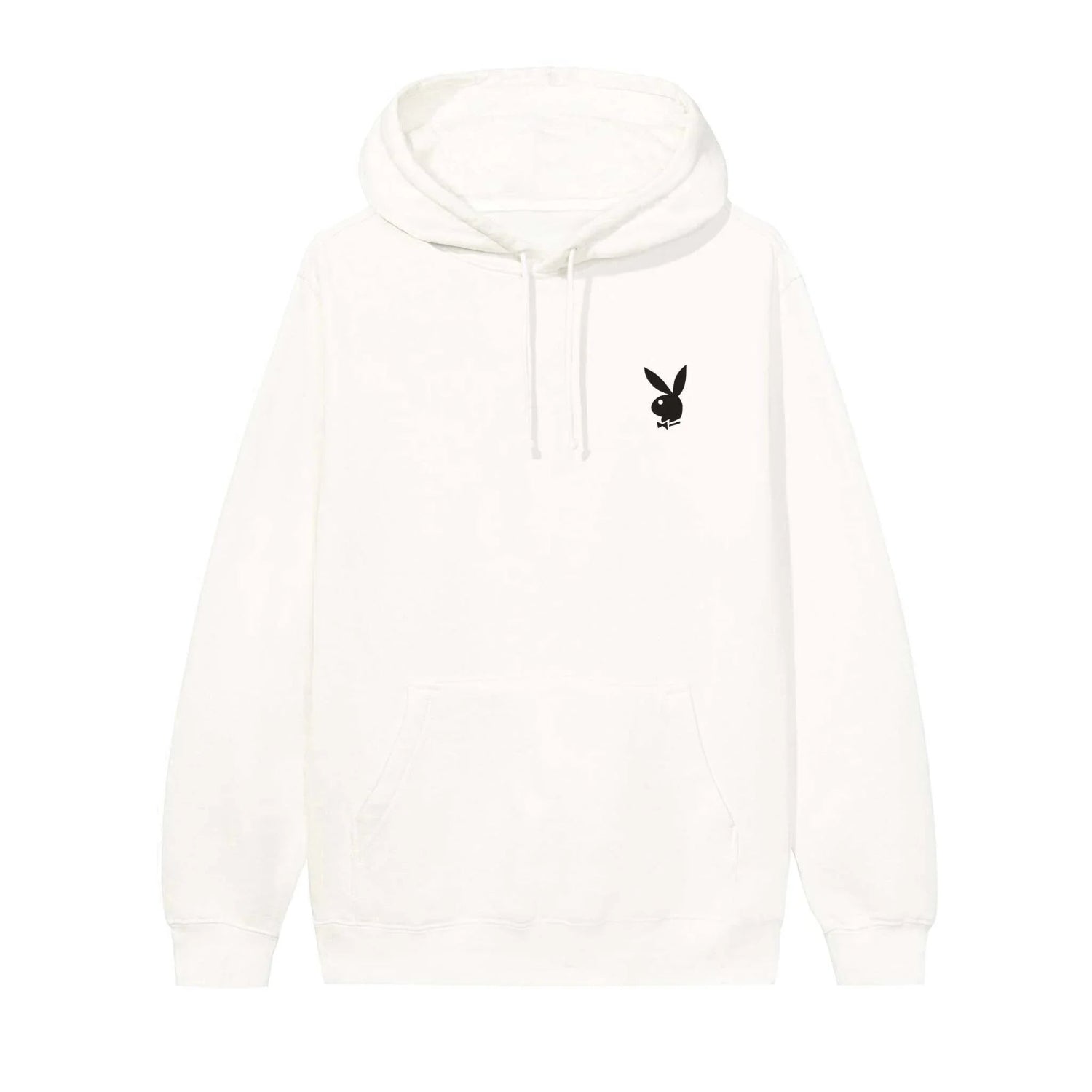 Playboy Repeating Masthead felpa con cappuccio nera in pile