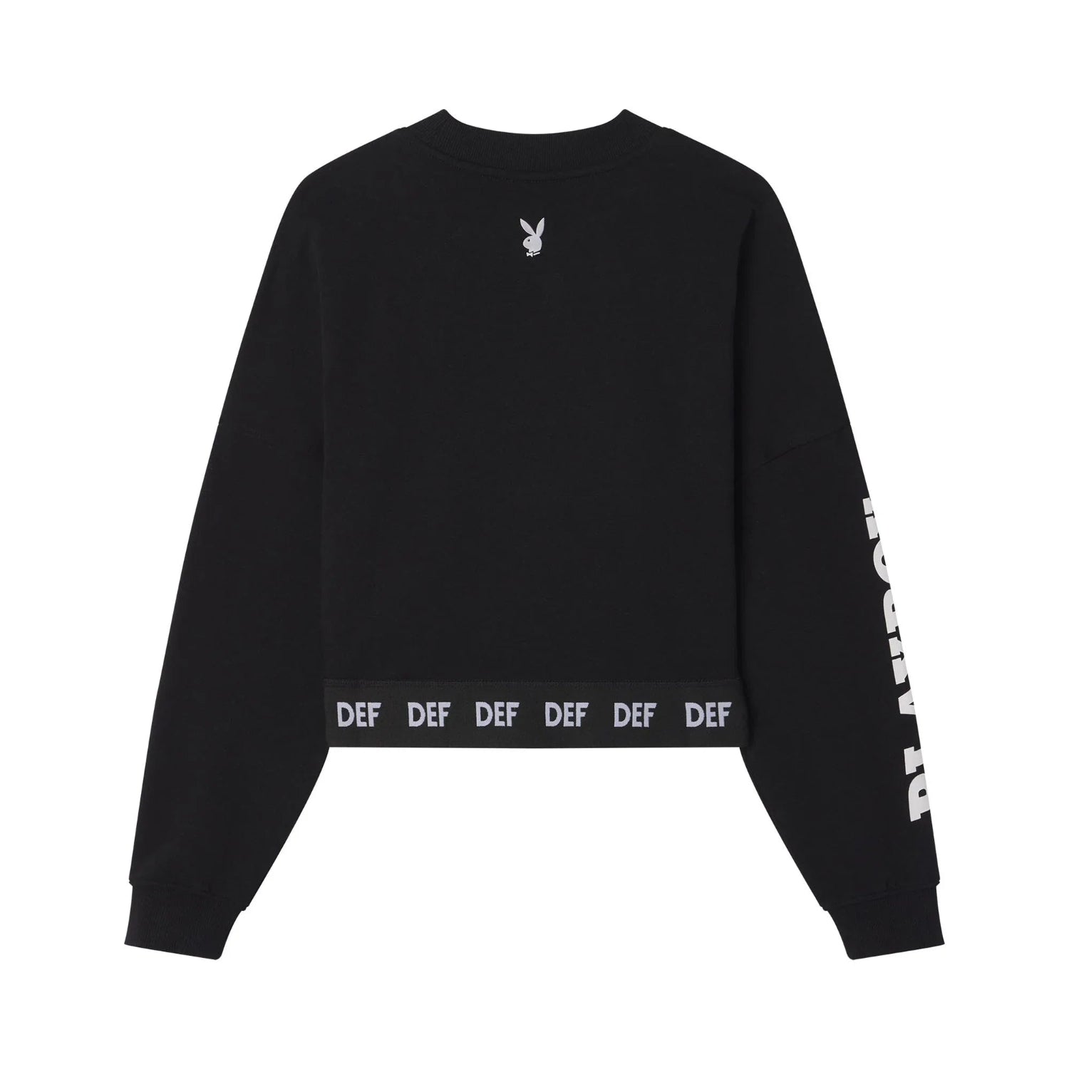 Playboy Cropped Logo felpa corta girocollo uso quotidiano