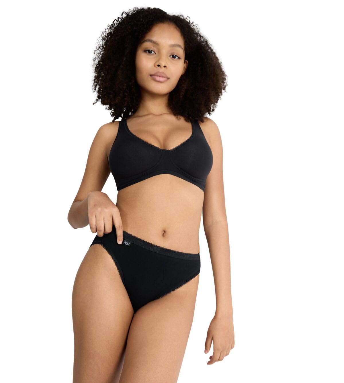 sloggi Basic+ Soft Bra reggiseno nero 65A senza ferretto
