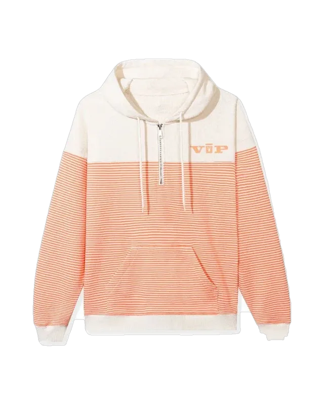 Playboy VIP Club Drop Stripe Felpa Quarter Zip 100% cotone