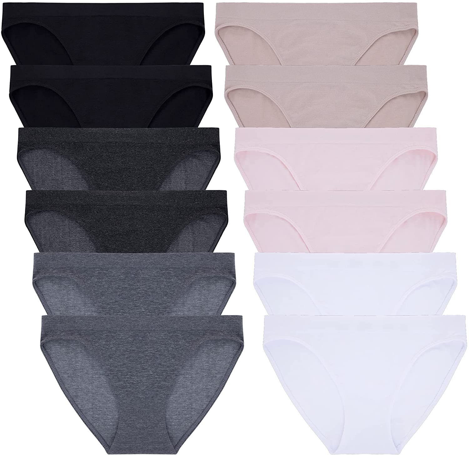 René Rofé slip bikini donna 12 pezzi colori misti traspiranti S
