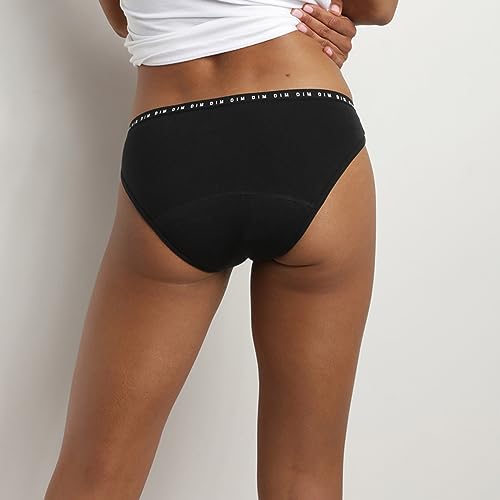 DIM Protect slip mestruale cotone bio nero flusso medio x1 XS