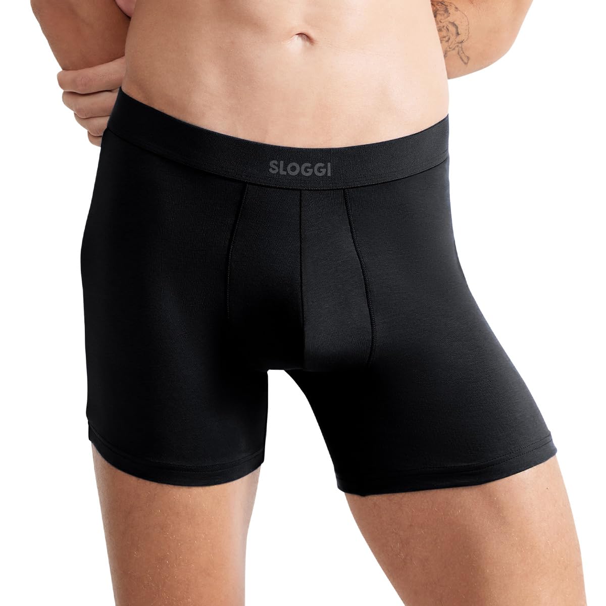 Sloggi Ever Ease Short Uomo Nero 2 Pezzi Cotone