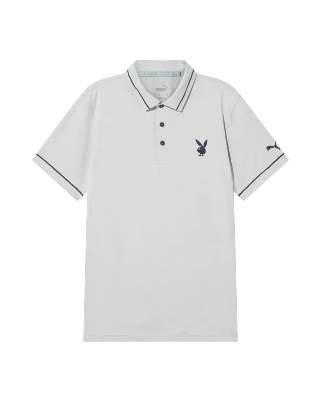 Playboy Tipped Performance Polo Uomo L grigio elasticizzata