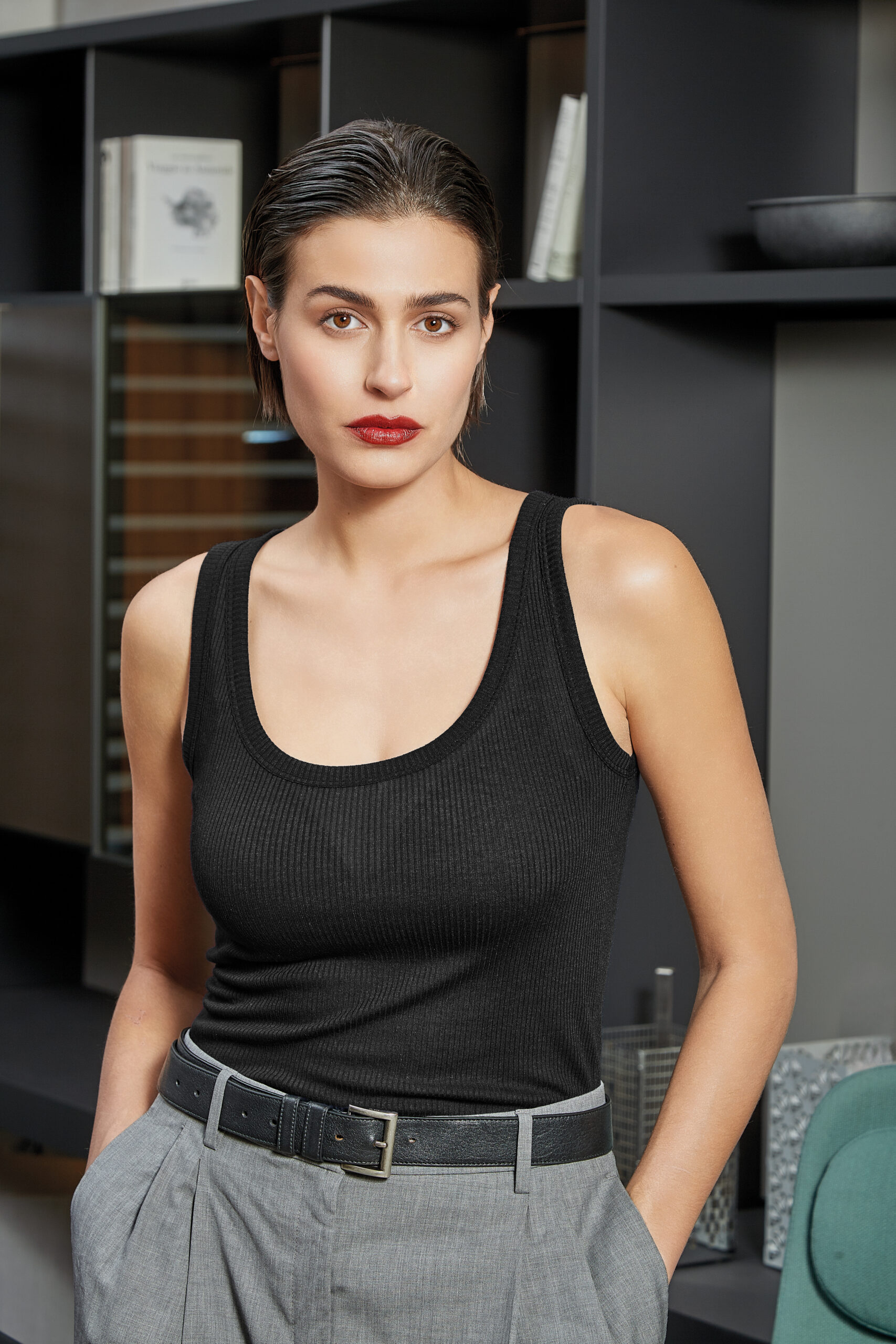 Sublyme UltraNatural Canotta Spalla Larga cashmere
