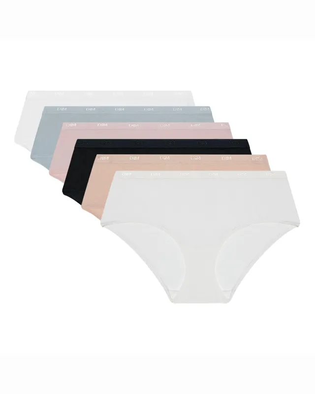 Dim Pockets Coton boxer donna 6 pack cotone multicolore