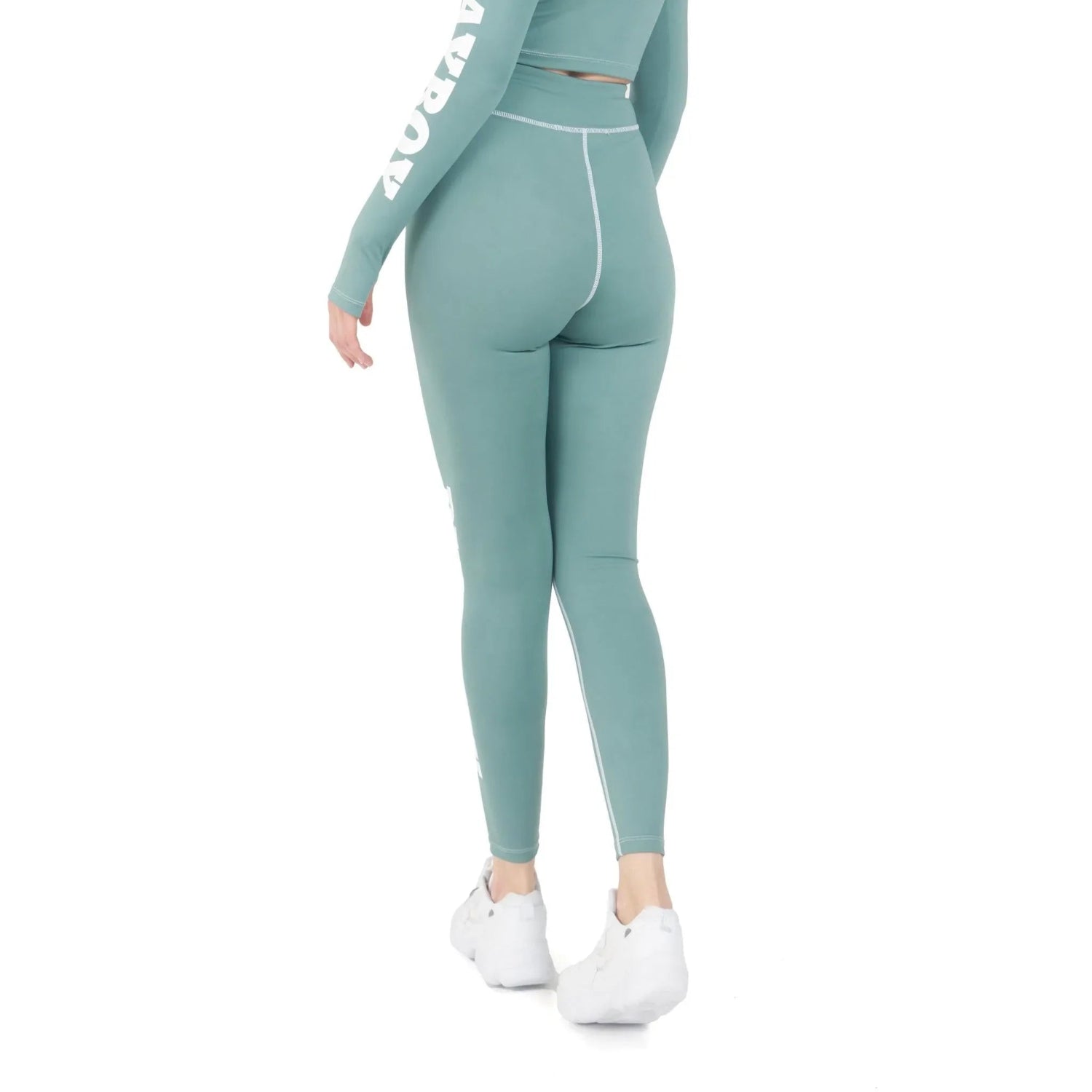 Playboy Active Branded leggings neri vita alta elastici