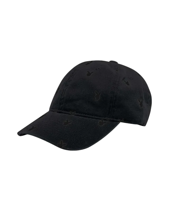 Playboy All-Over Rabbit Head cappello nero unisex
