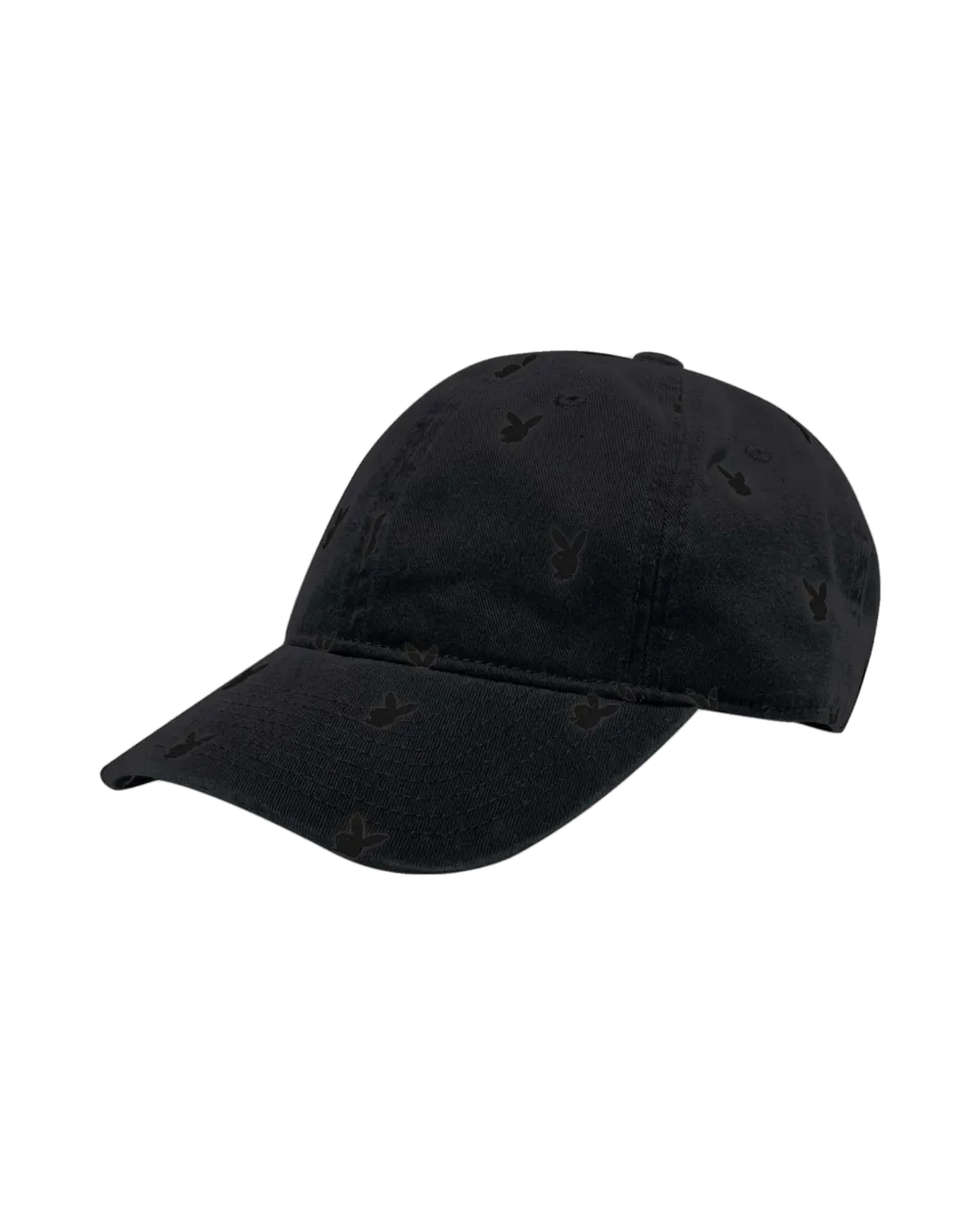 Playboy All-Over Rabbit Head cappello nero unisex