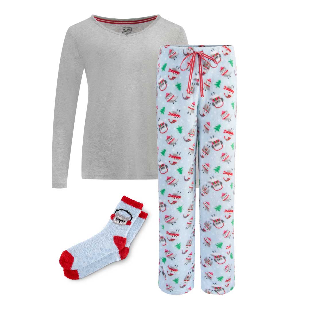 René Rofé Christmas pigiama natalizio 3 pezzi renne rosse M