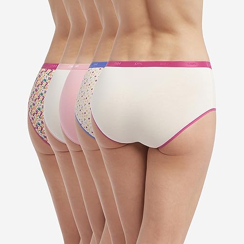 Dim Les Pockets Coton boxer x5 Fleurs Pop cotone