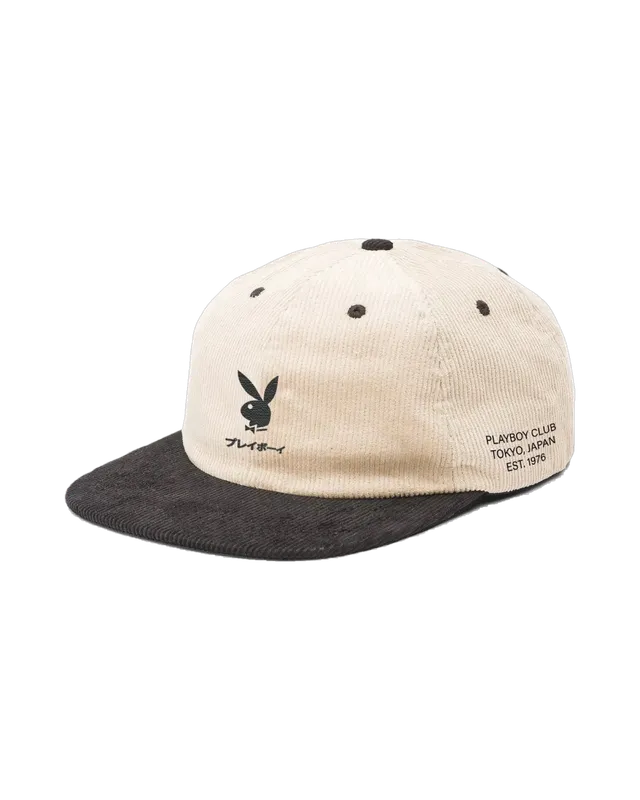 Playboy Tokyo Club cappellino strapback khaki nero regolabile