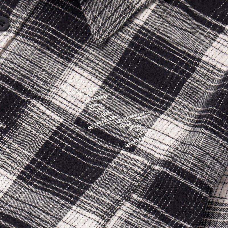 Playboy Script camicia flanella rossa uomo quadri