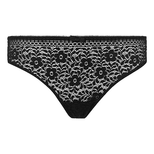 DIM Sublim Slip Donna Pizzo Nero XS-S Fiori