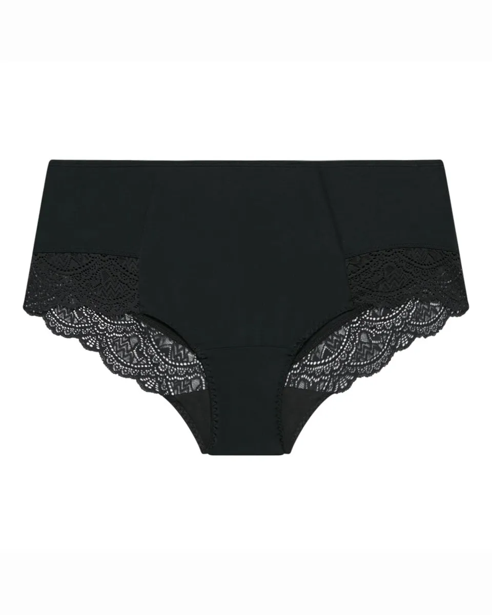 DIM Ecodim slip vita alta XXS nero pizzo ventre piatto