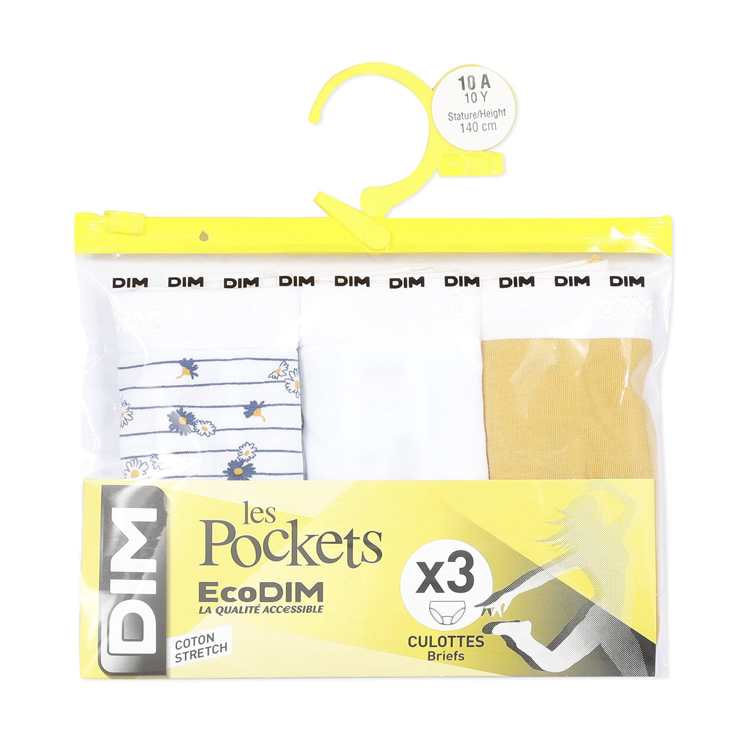 Dim Pocket Ecodim Daisy slip bambina cotone