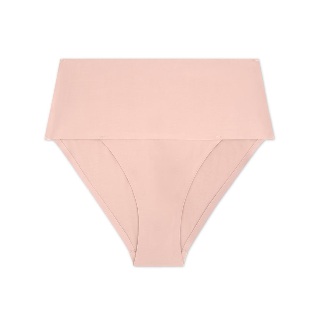 René Rofé Shaping Bikini slip modellante 3 pezzi nero rosa marrone
