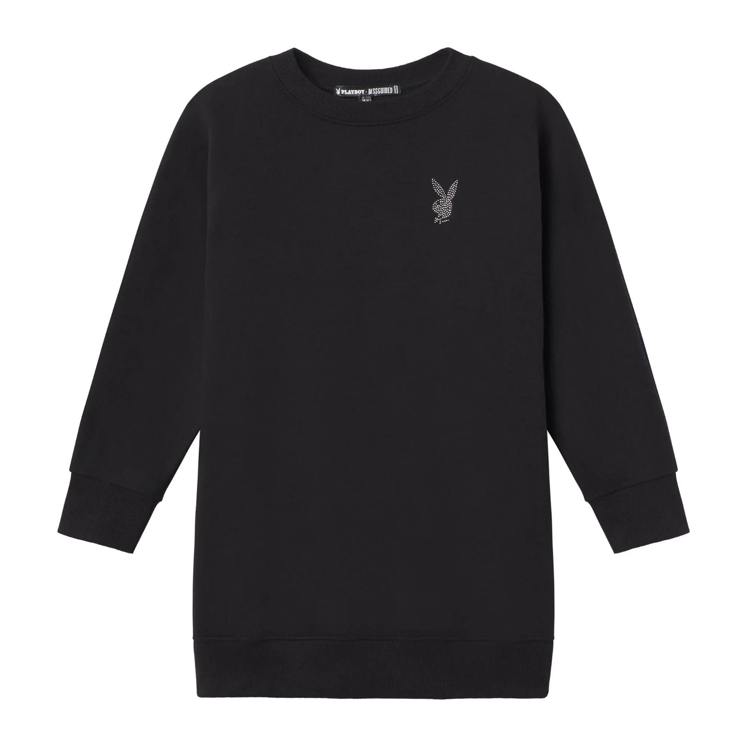 Playboy Carolina Ballesteros felpa girocollo nera oversize