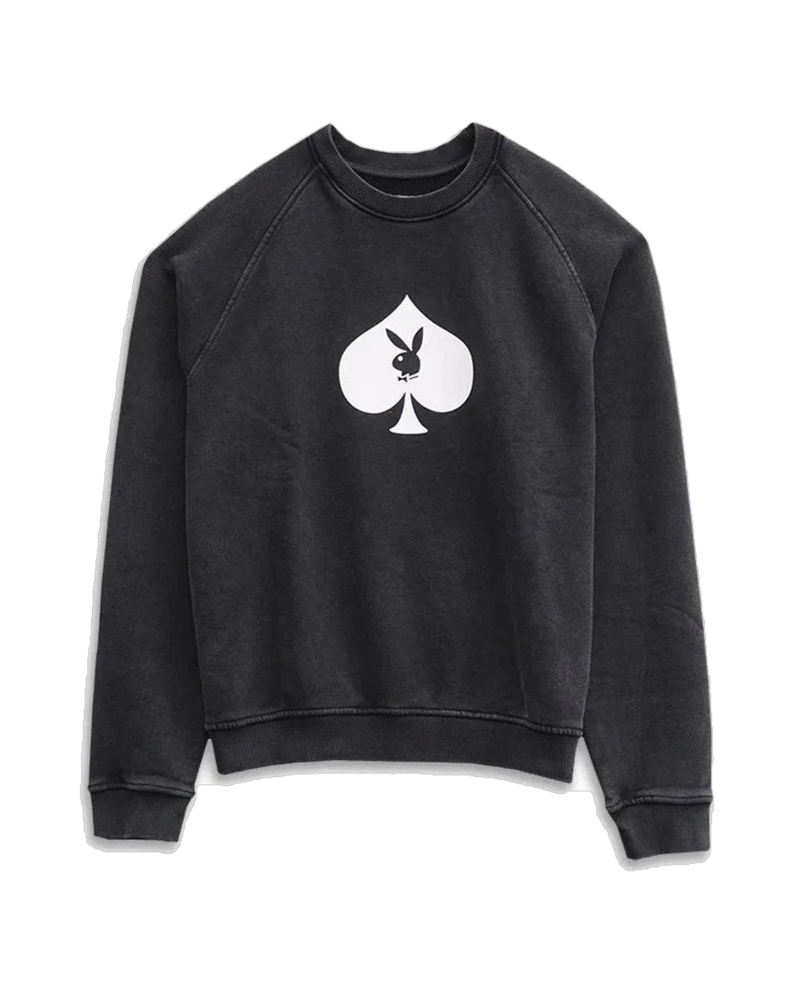 Playboy Spade felpa nera vintage unisex boxy